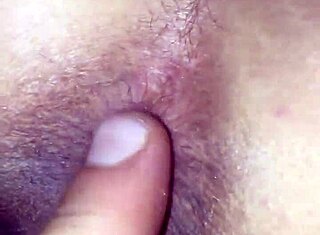 Closeup of fat MILF's juicy pussy and asshole